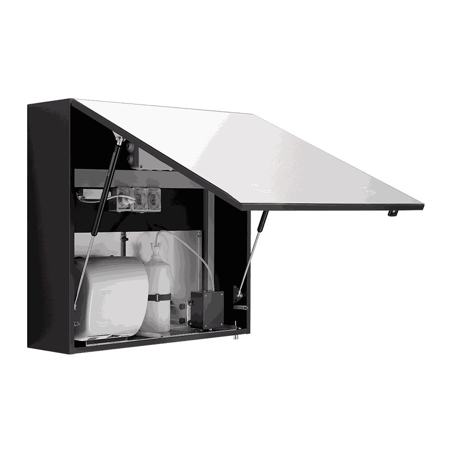 Behind-the-Mirror Cabinet 2 Modules (Soap + Speedflow Dryer) BTM12