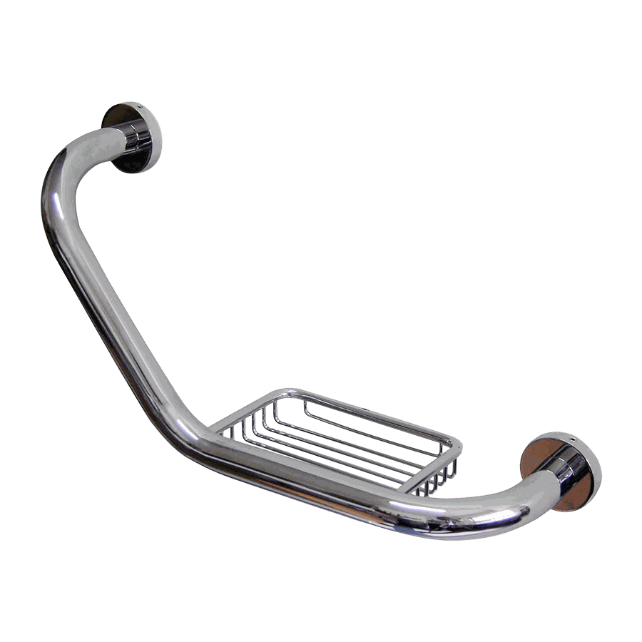 Medicrom Angled grab bar with soap dish AC0957