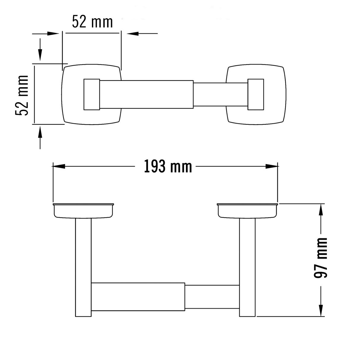 Medisteel Toilet roll holder AI0113