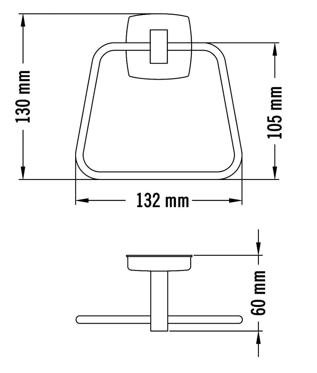 Medisteel Towel ring AI0115