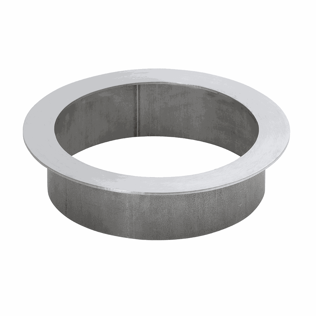 Stainless Countertop-mounted circular waste chute 135mm, stainless steel brushed