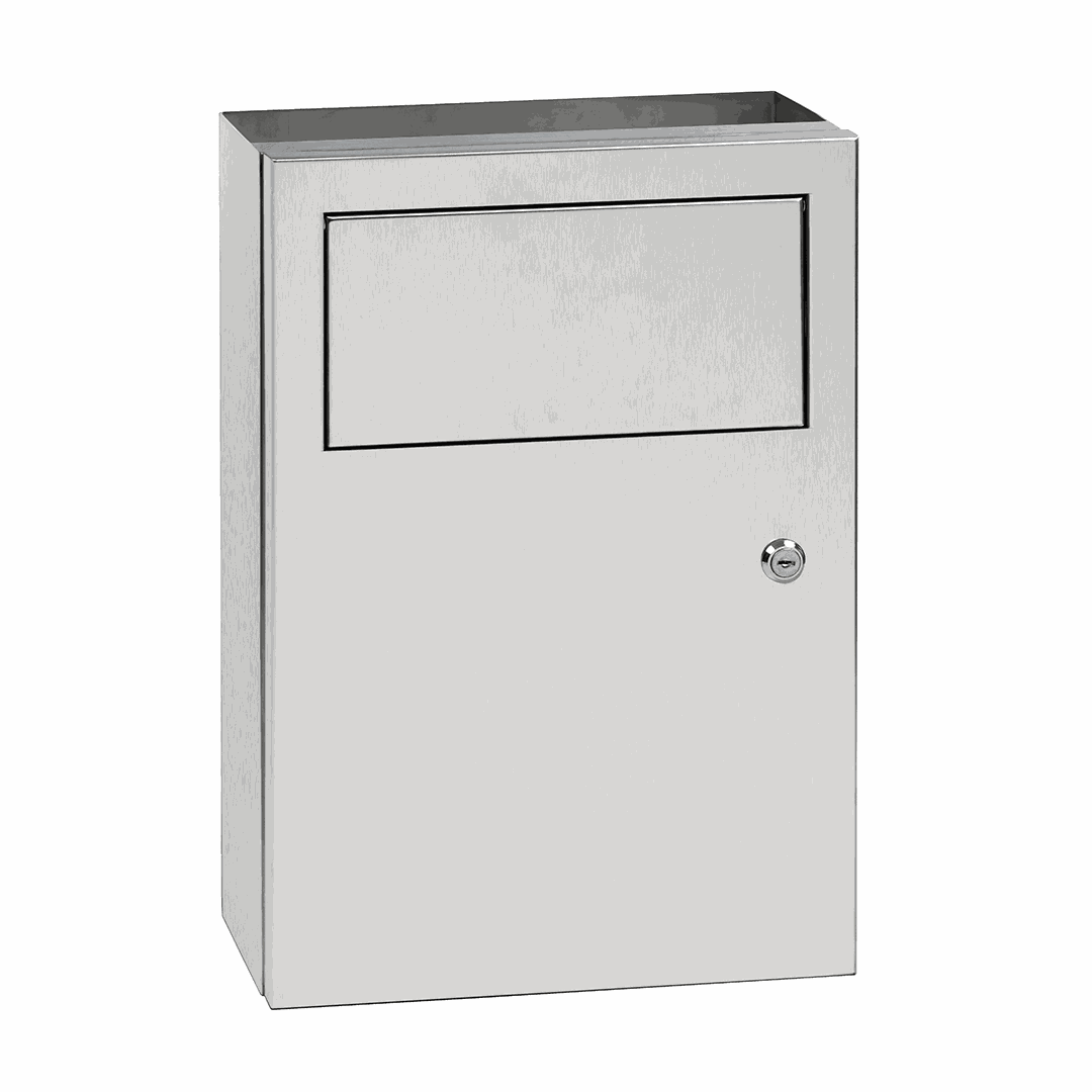 Stainless Waste bin with storage shelf