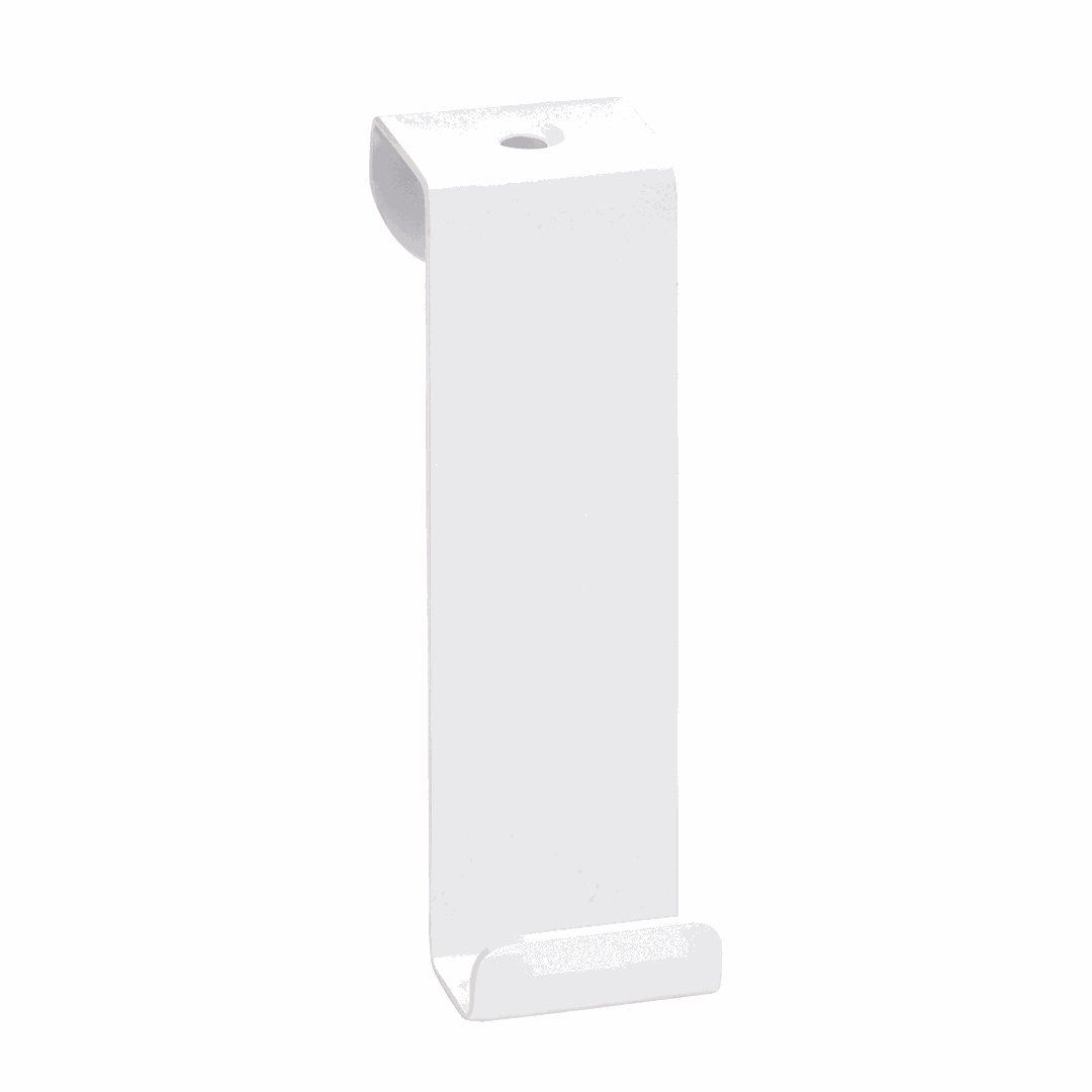 White Single robe hook, for door