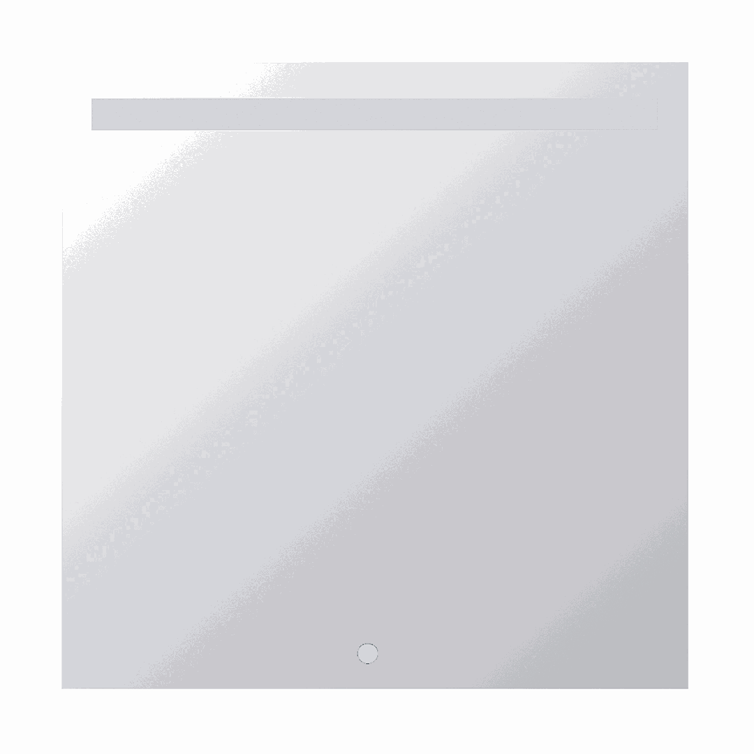 Mirrors Mirror with LED top lighting, 800 x 800 mm, touch sensor