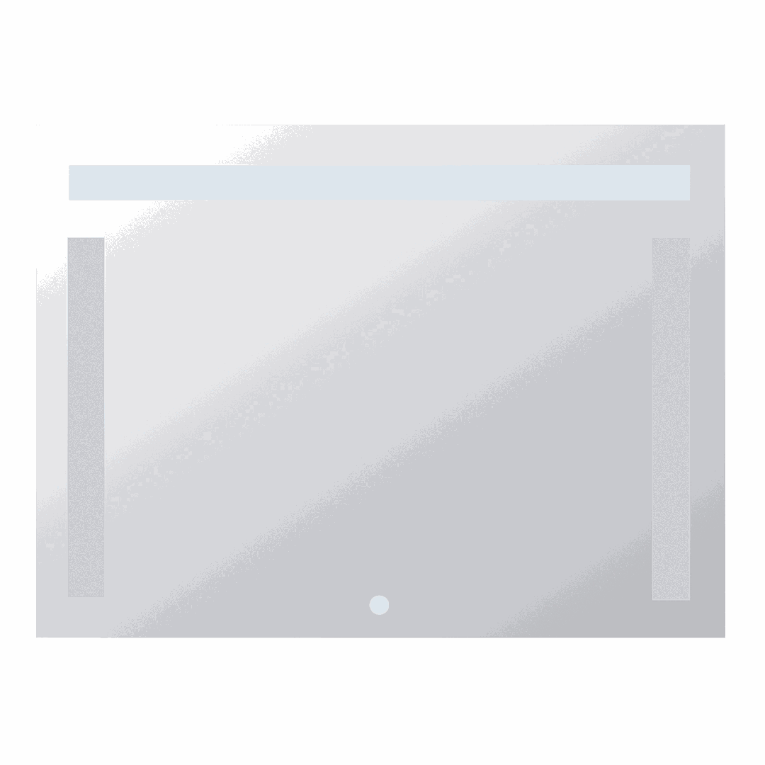 Mirrors Mirror with LED side and top lighting, 800 x 600 mm, touch sensor