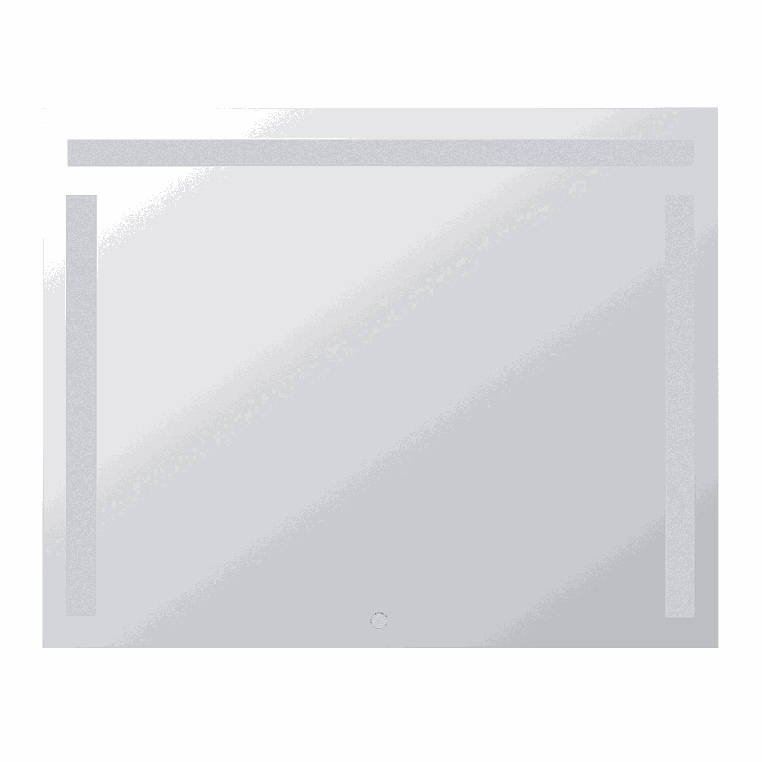 Mirrors Mirror with LED side and top lighting, 1000 x 800 mm, touch sensor