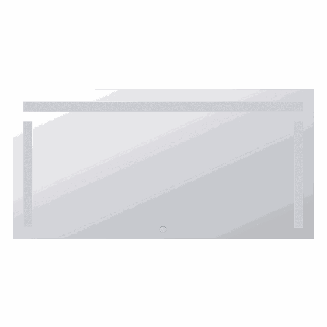 Mirrors Mirror with LED side and top lighting, 1200 x 600 mm, touch sensor