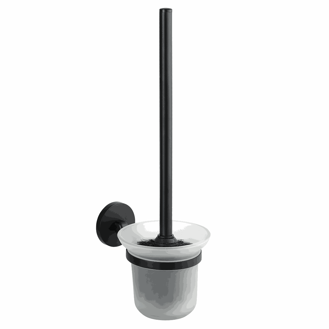 Nox Wall mounted toilet brush holder, glass