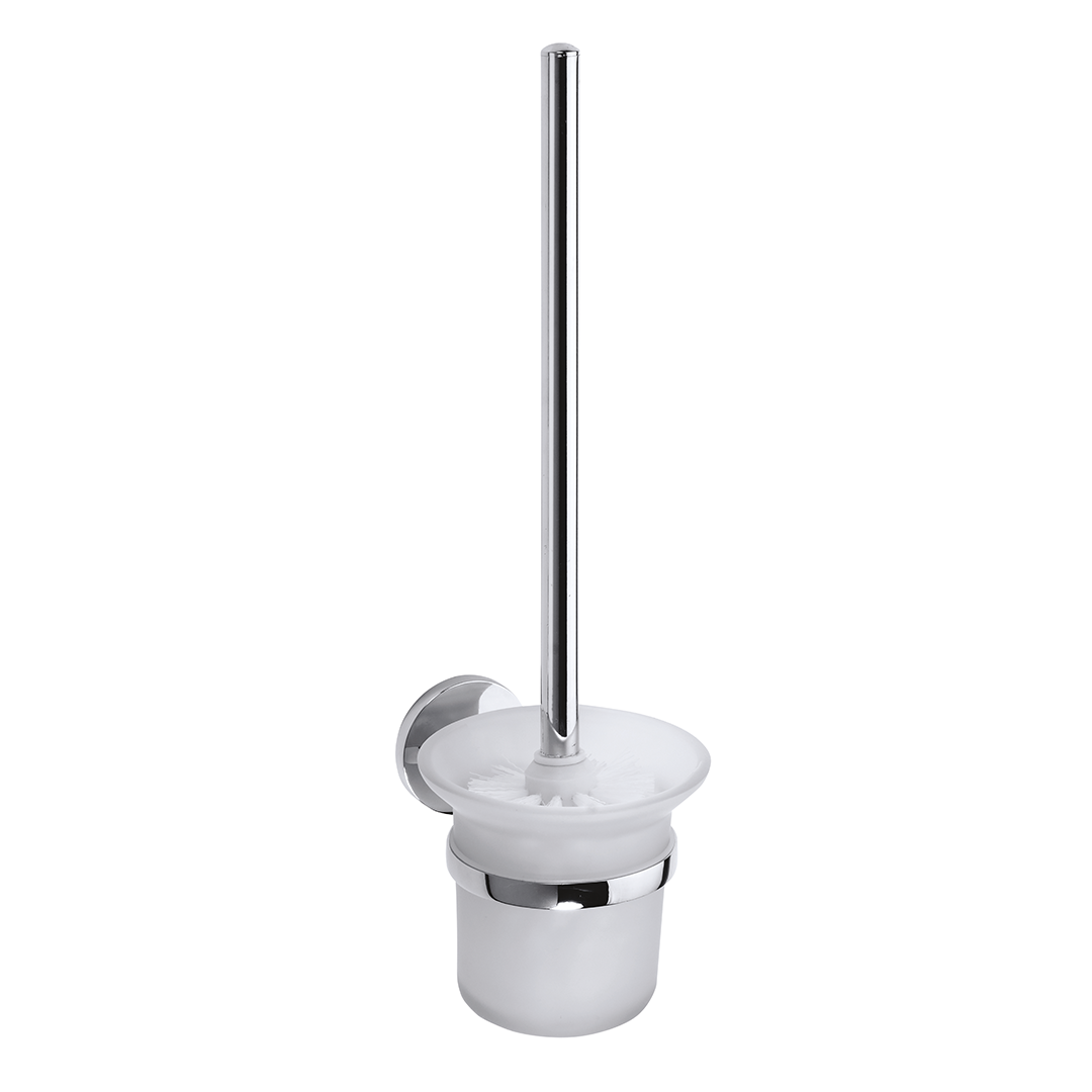 Alfa Wall mounted toilet brush holder, glass