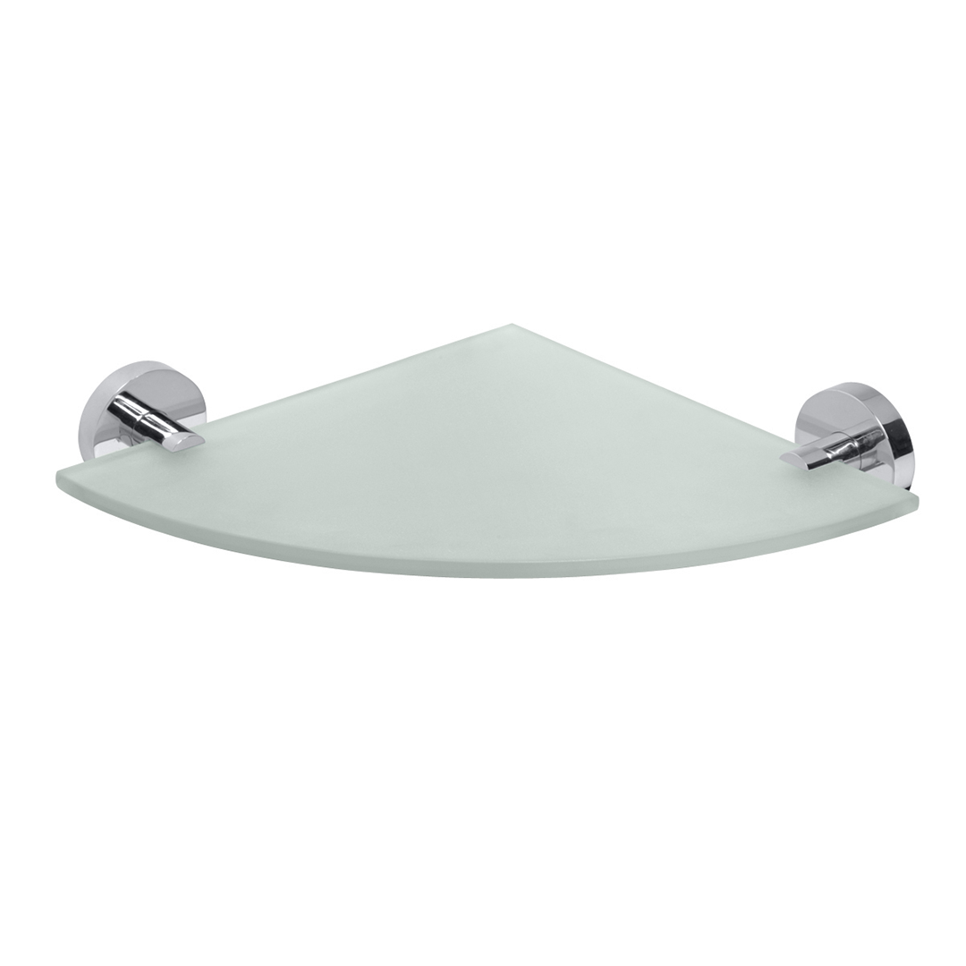 Omega Corner glass shelf