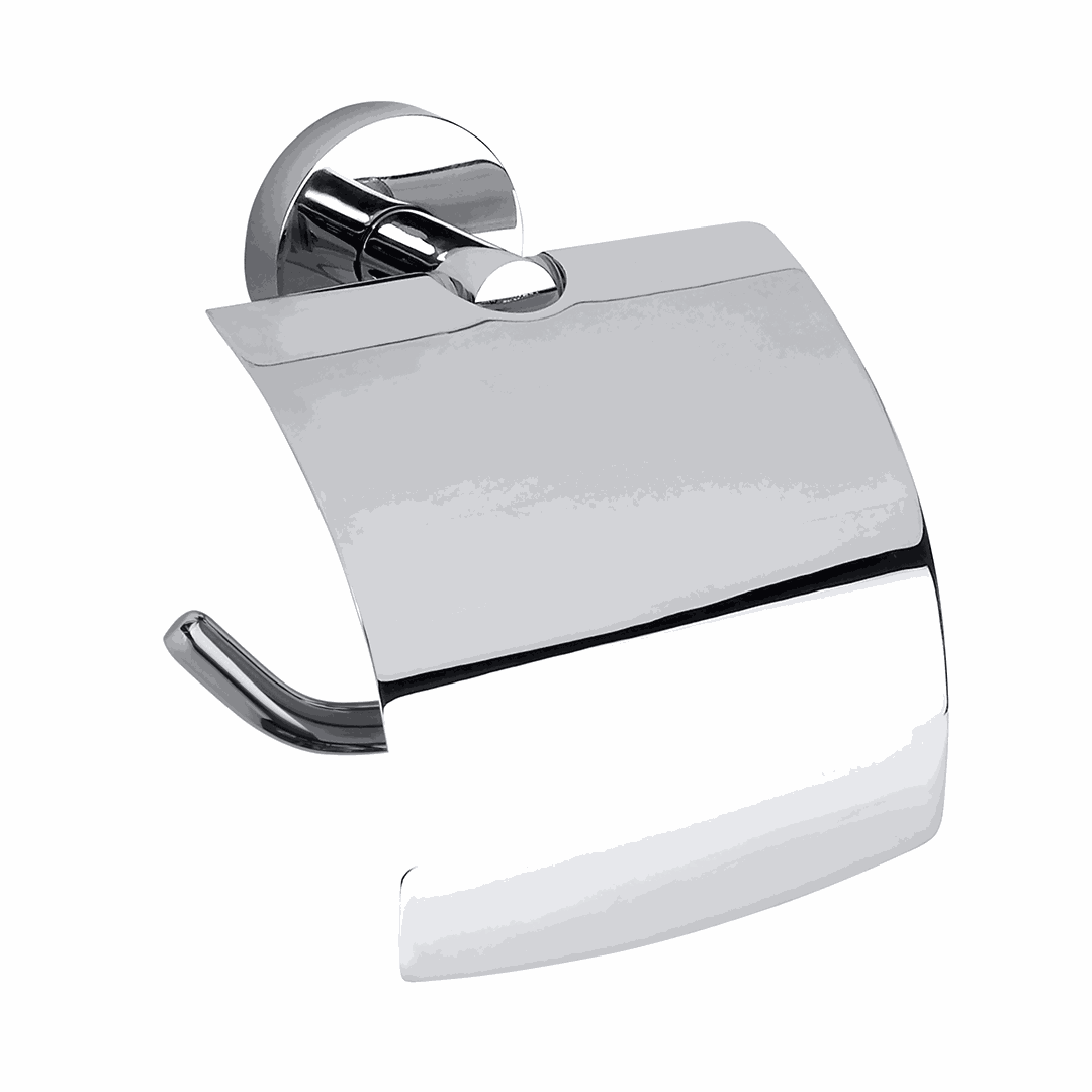 Omega Toilet paper holder, with cover