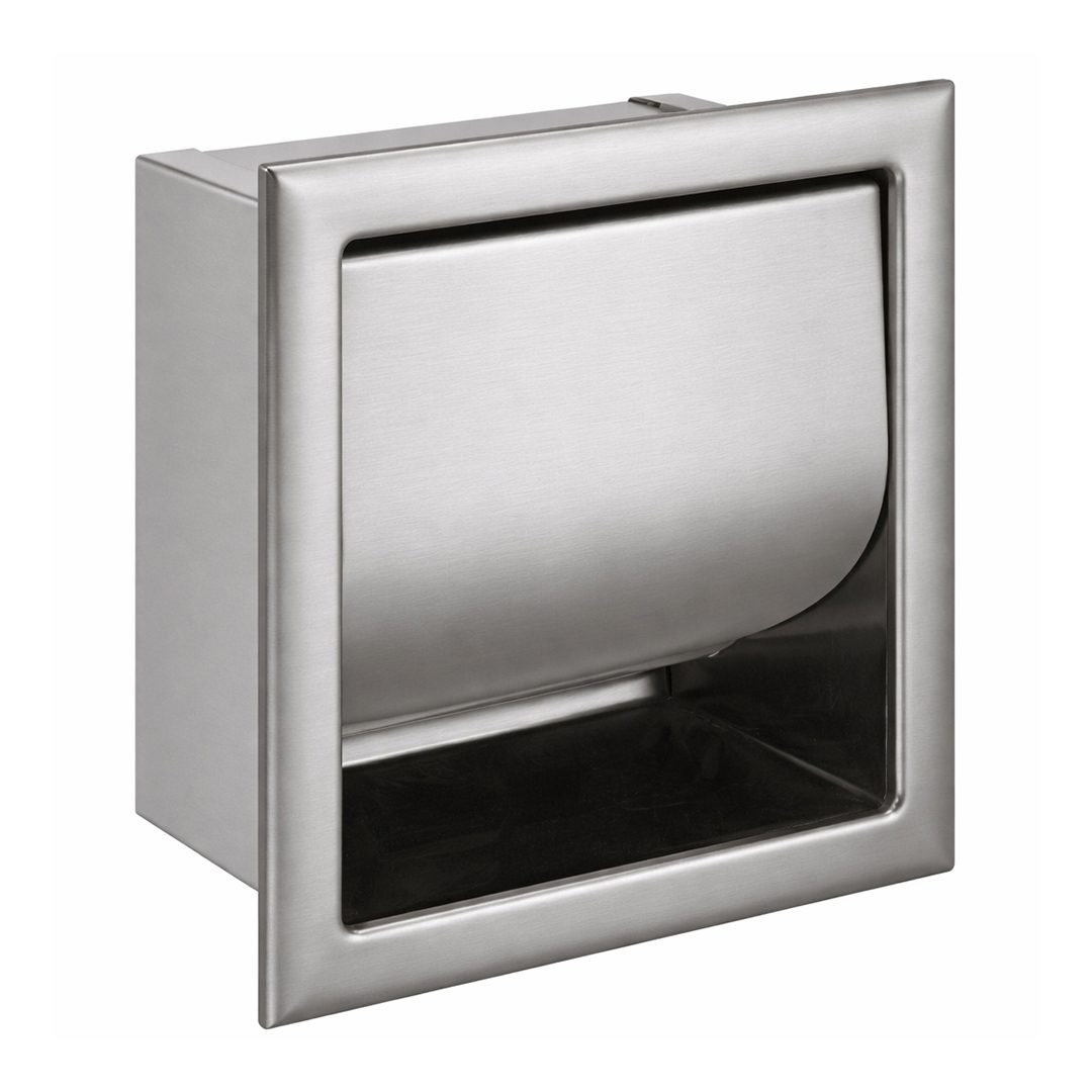 Hotel Toilet paper holder, built-in, with cover