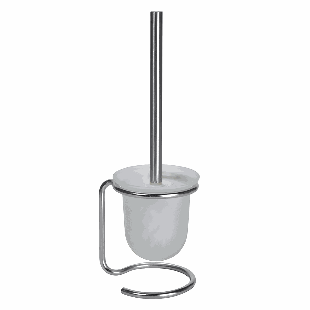 Omega Toilet brush holder, free standing, glass