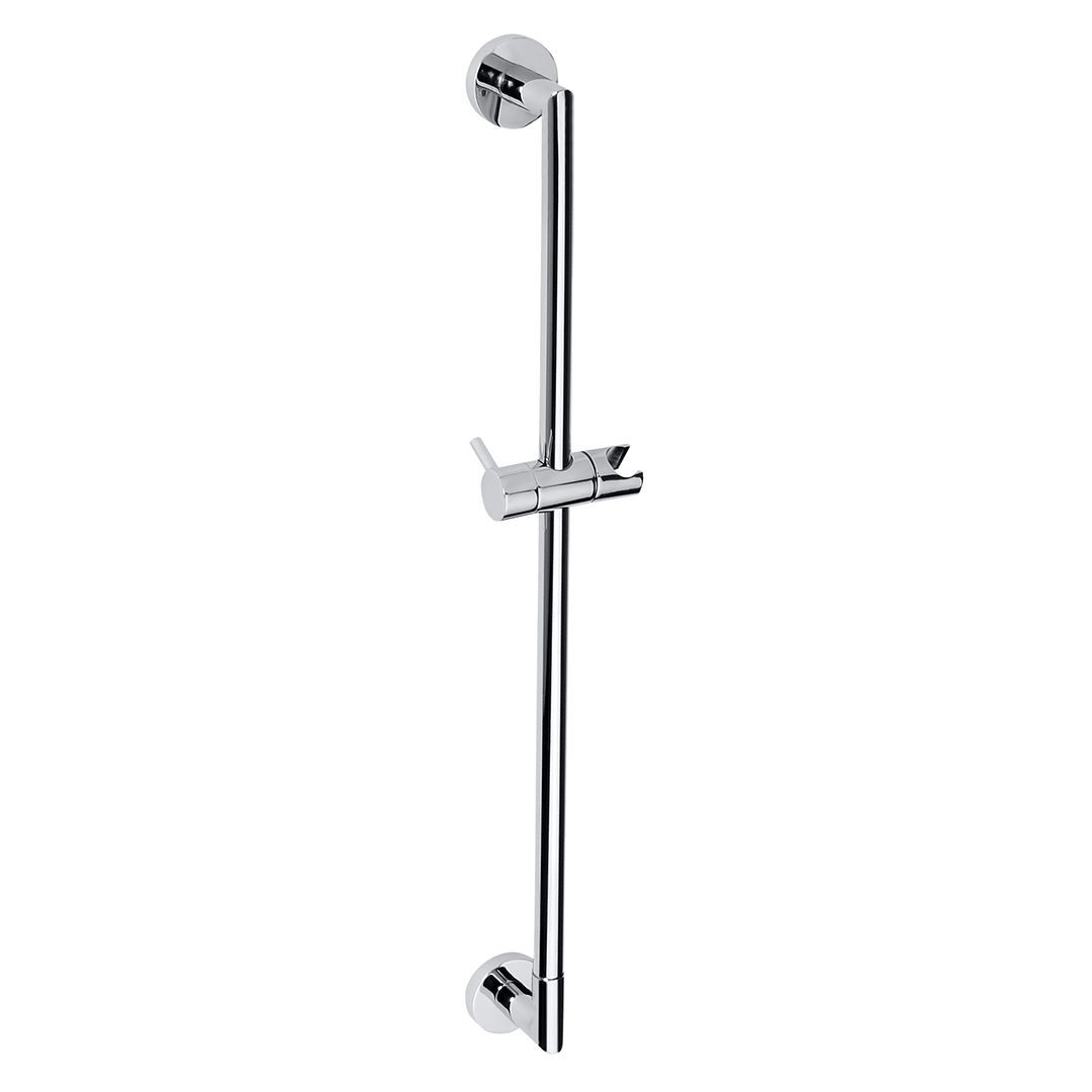 Shower rail with slider, 595 mm, brass