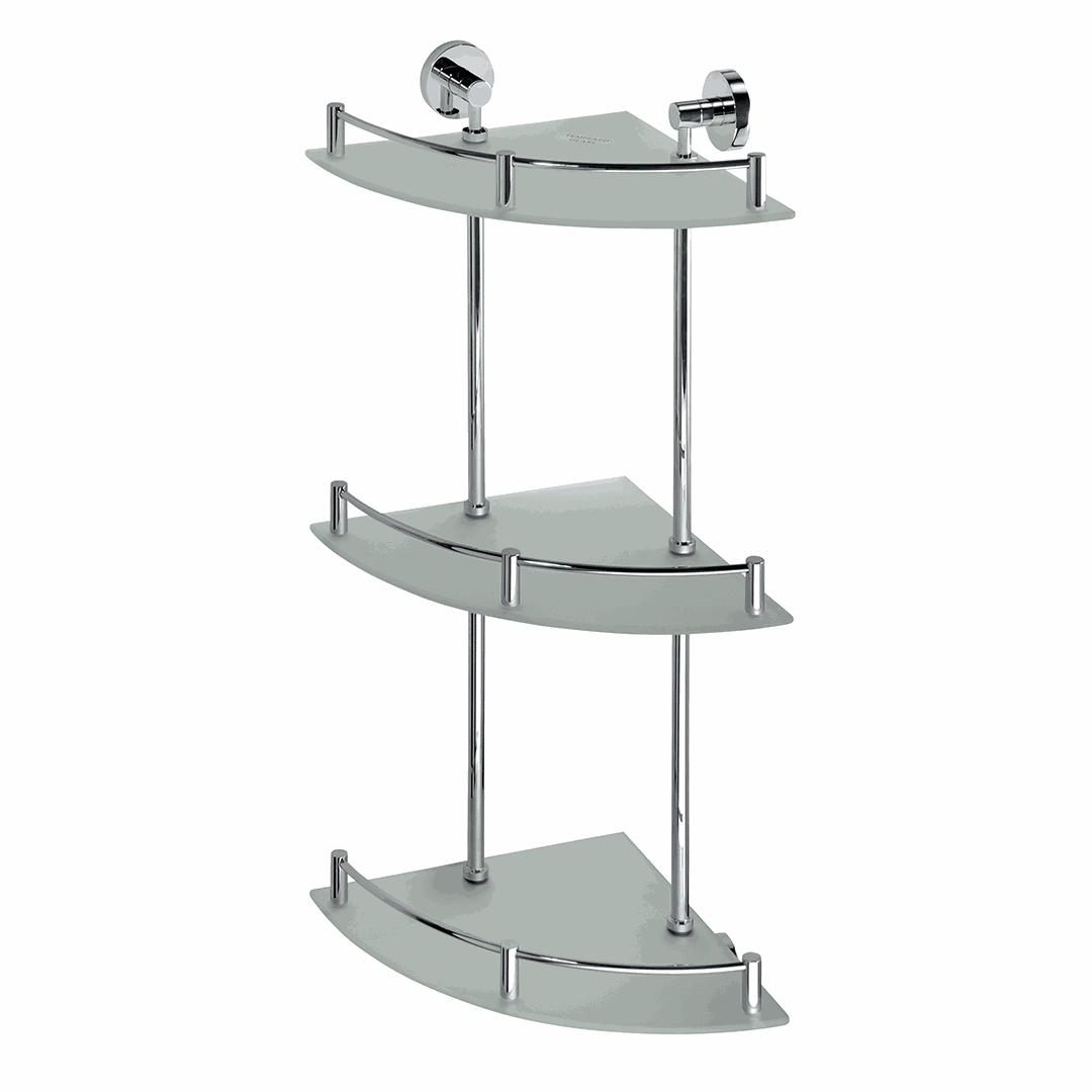 Omega Triple corner glass shelf