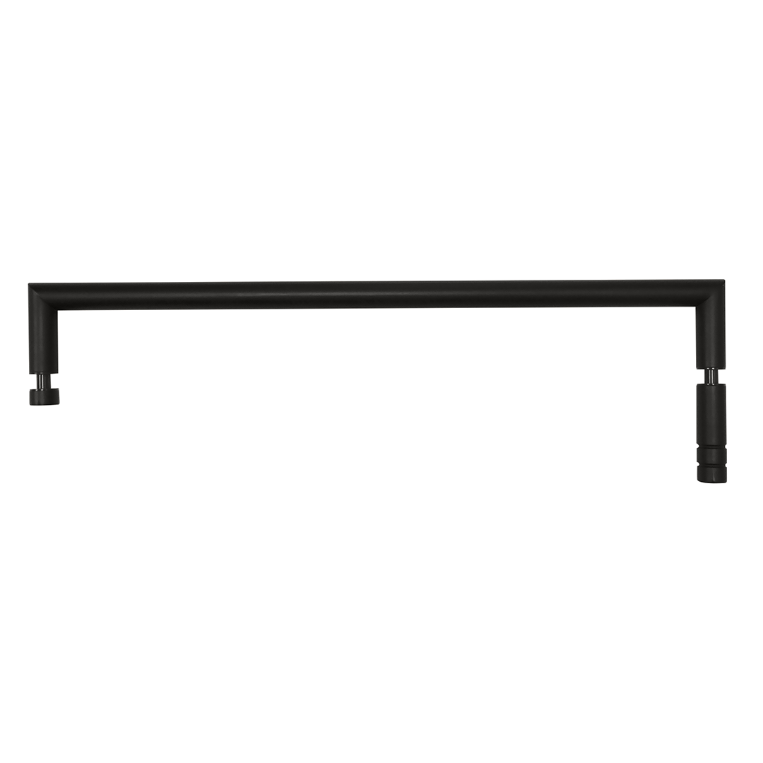 Dark Towel holder, 450 mm, for glass door