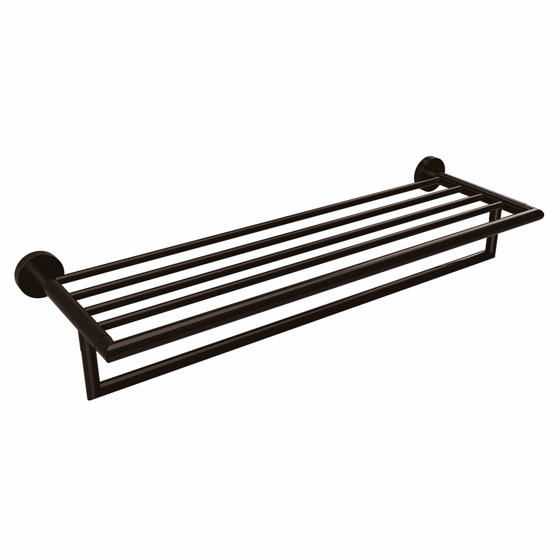 Dark Towel holder, 500 mm, with rail