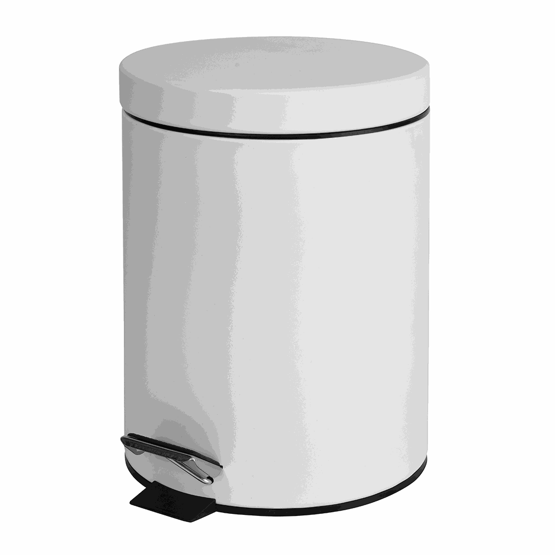 White Waste bin, 5 l