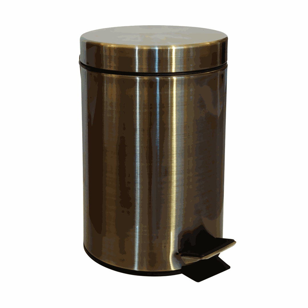RETRO bronze: Waste bin, 3 l