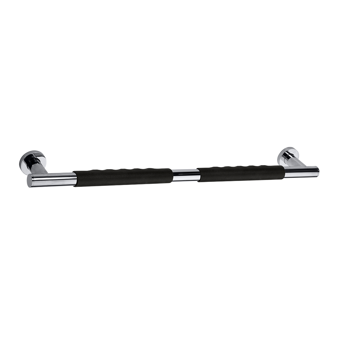 Omega Grab bar, 600 mm, black rubber