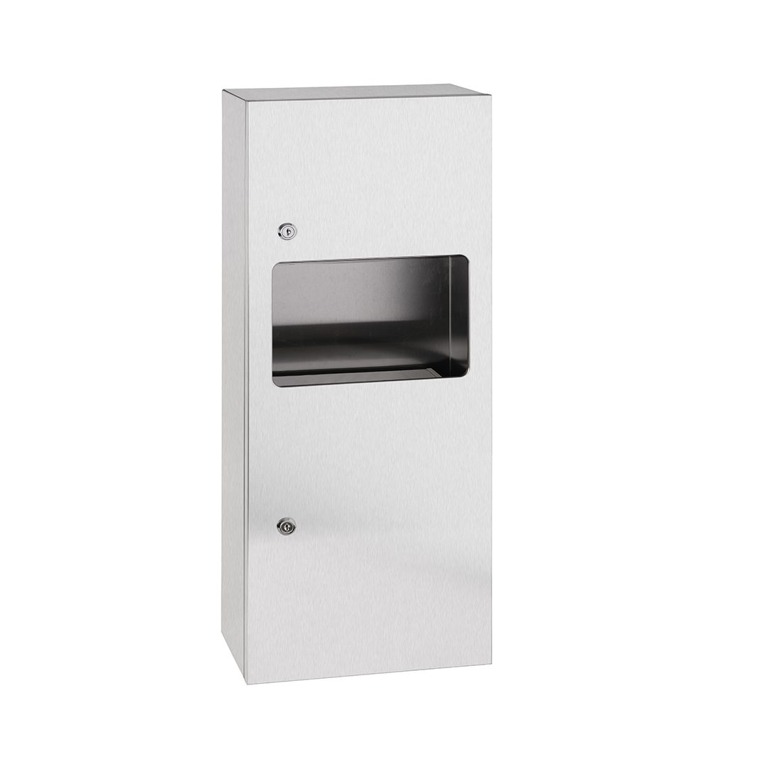 Hotel Paper towel dispenser, with waste bin