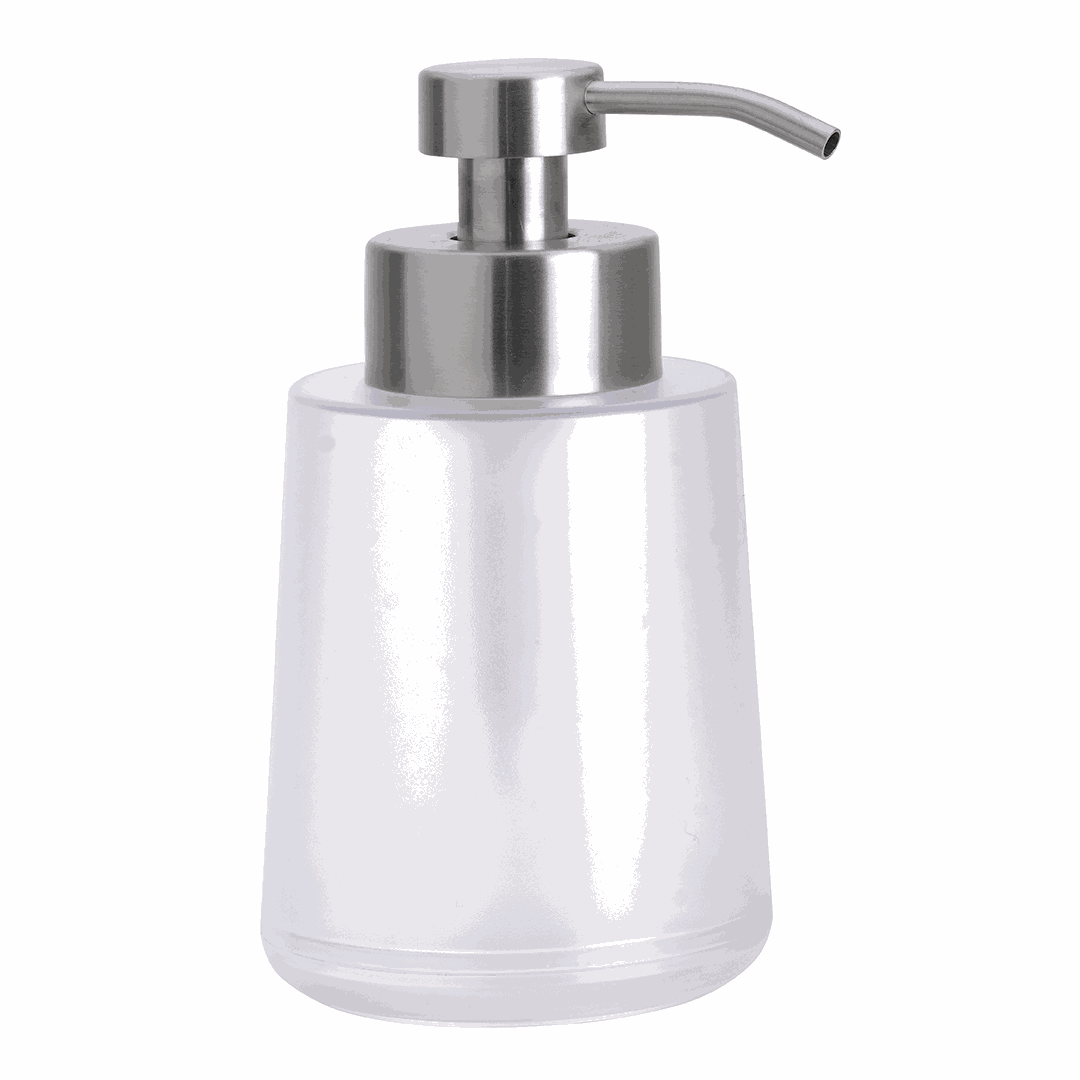 Hotel Soap dispenser, 450 ml, stainless steel/plastic