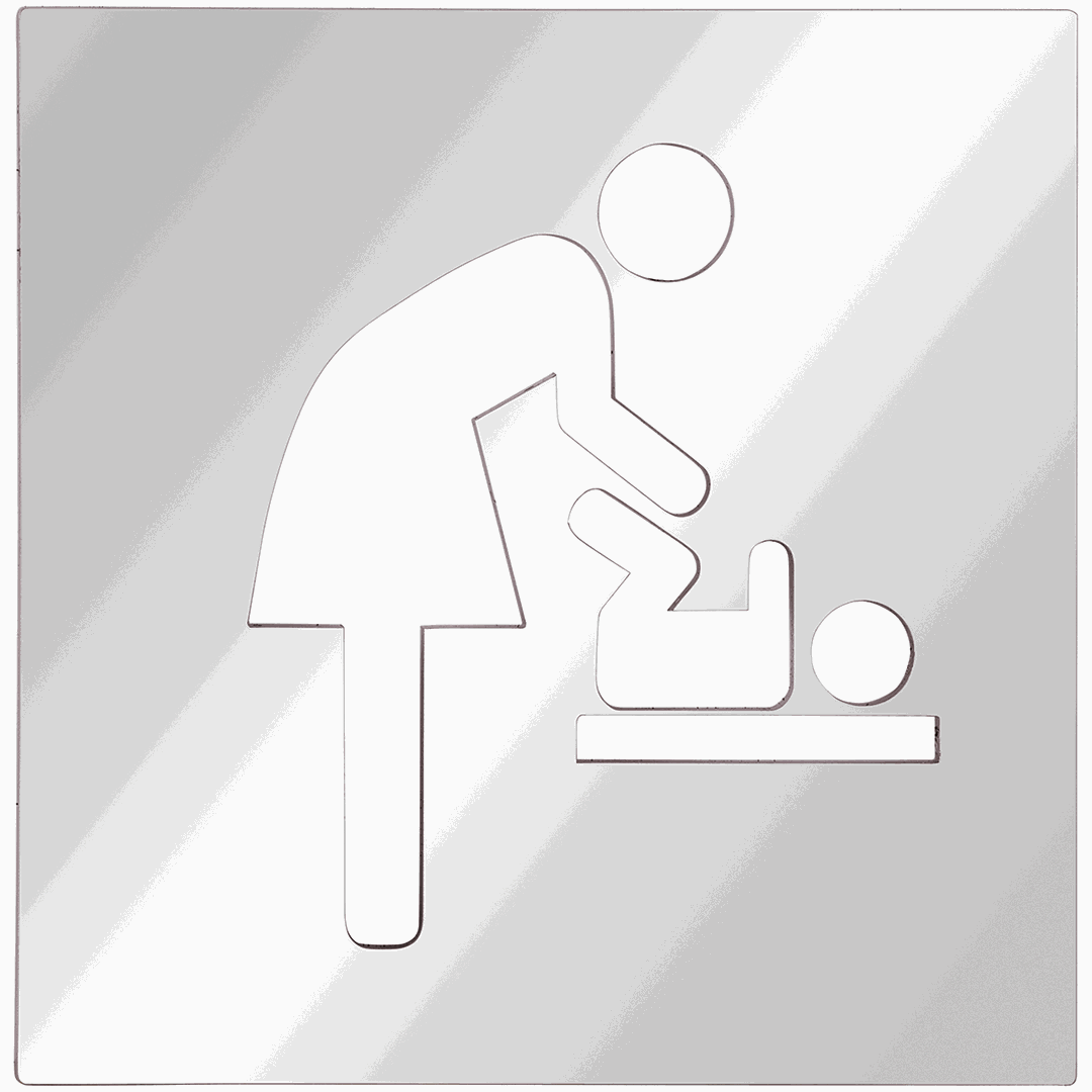 Hotel Pictogram - Baby changing room, square