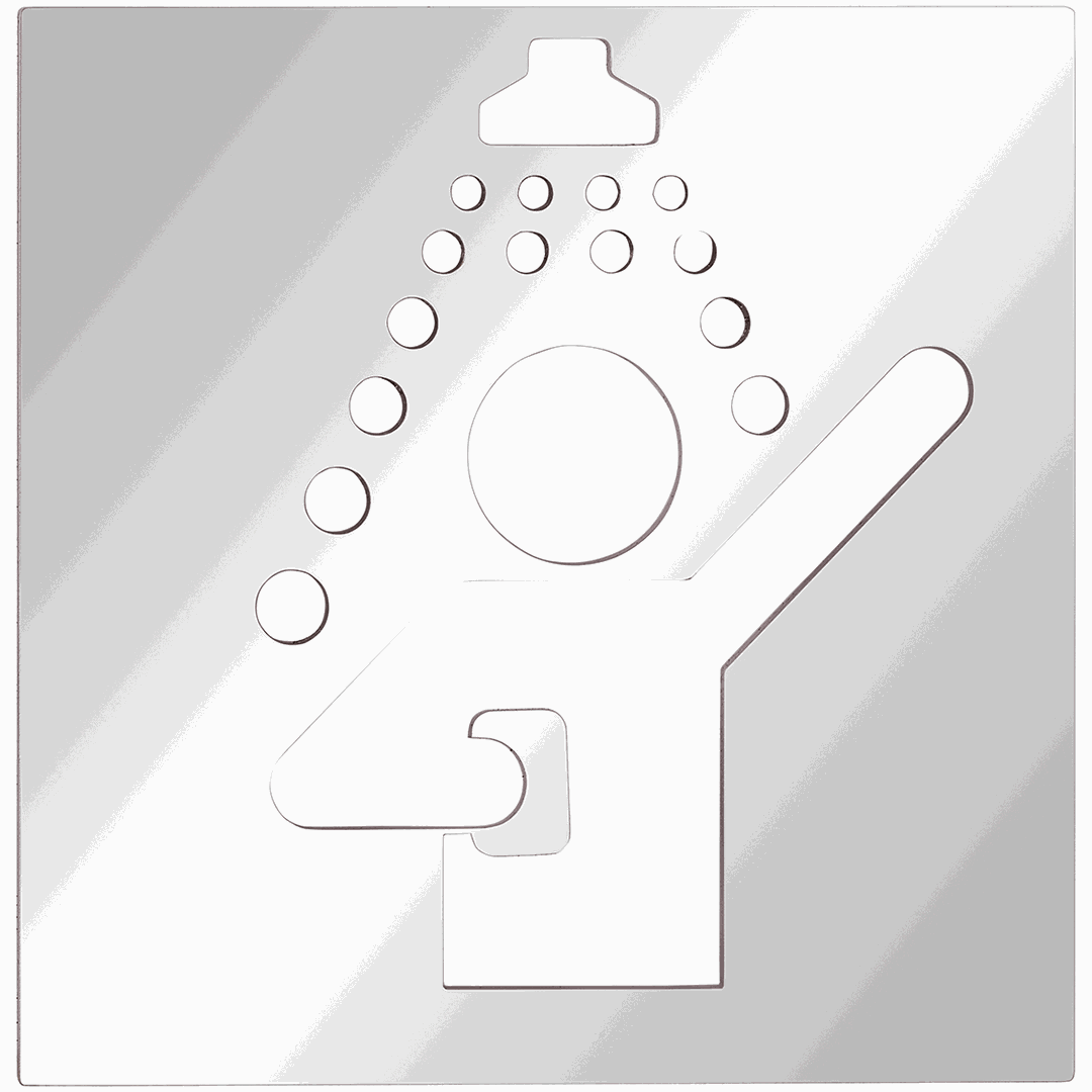 Hotel Pictogram - Shower, square