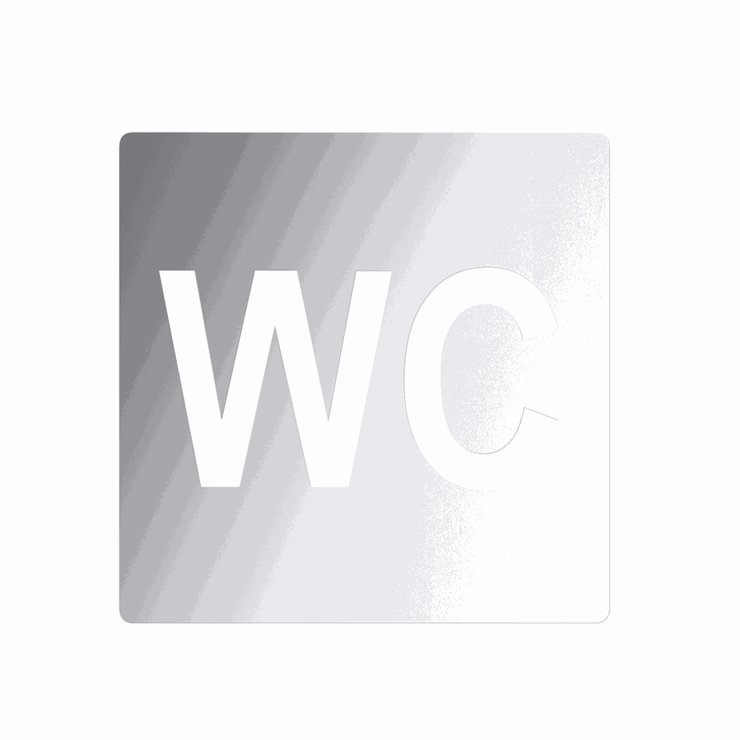 Hotel Pictogram - WC, square