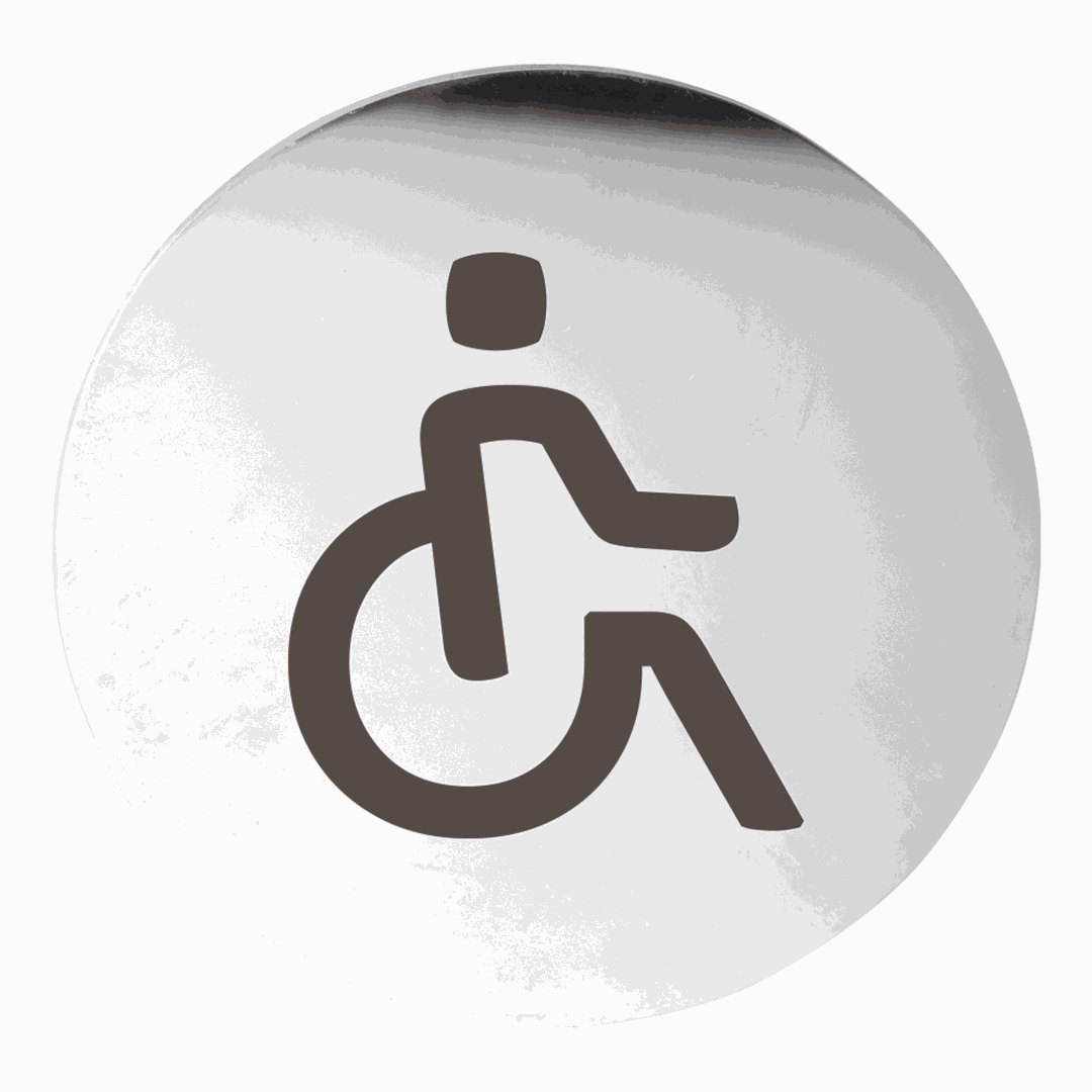 Hotel Pictogram - Disabled, circle
