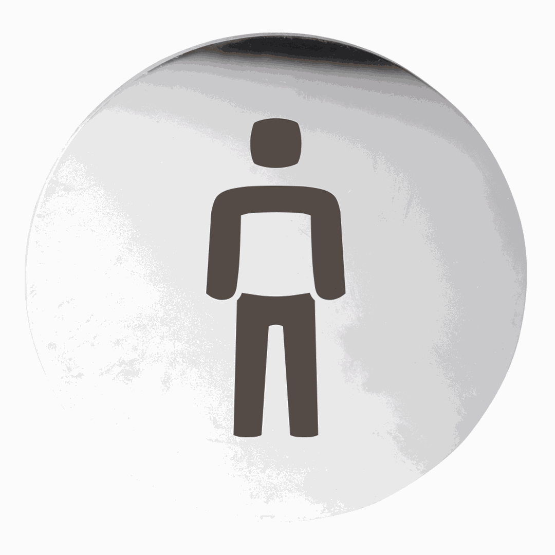 Hotel Pictogram - Men, circle