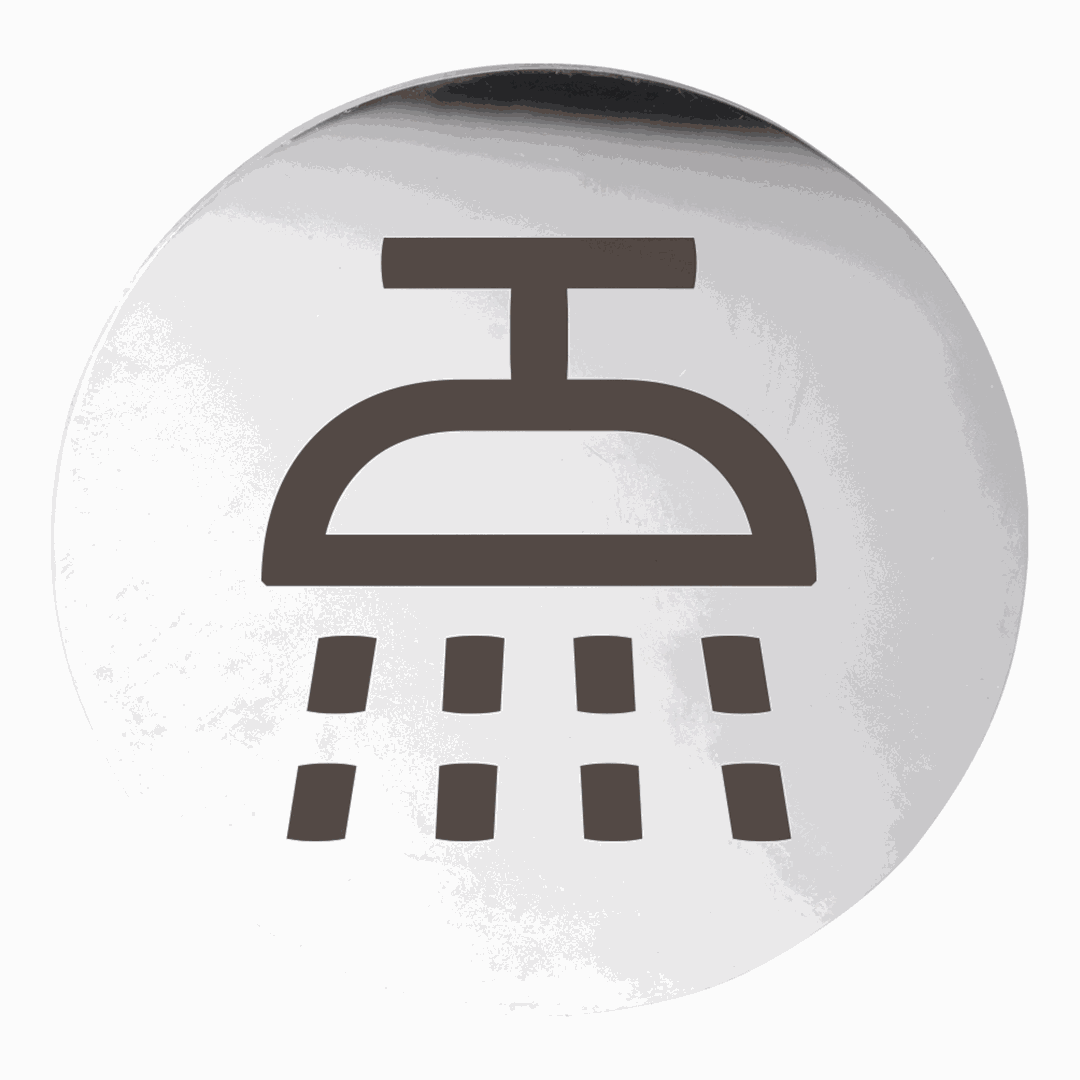 Hotel Pictogram - Shower, circle