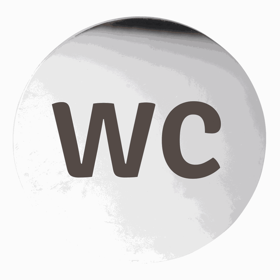 Hotel Pictogram - WC, circle