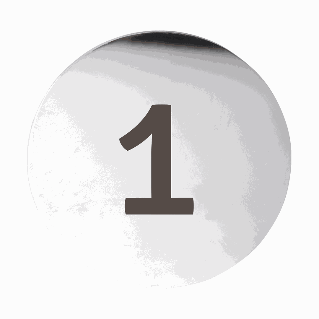 Hotel Pictogram - Number, circle