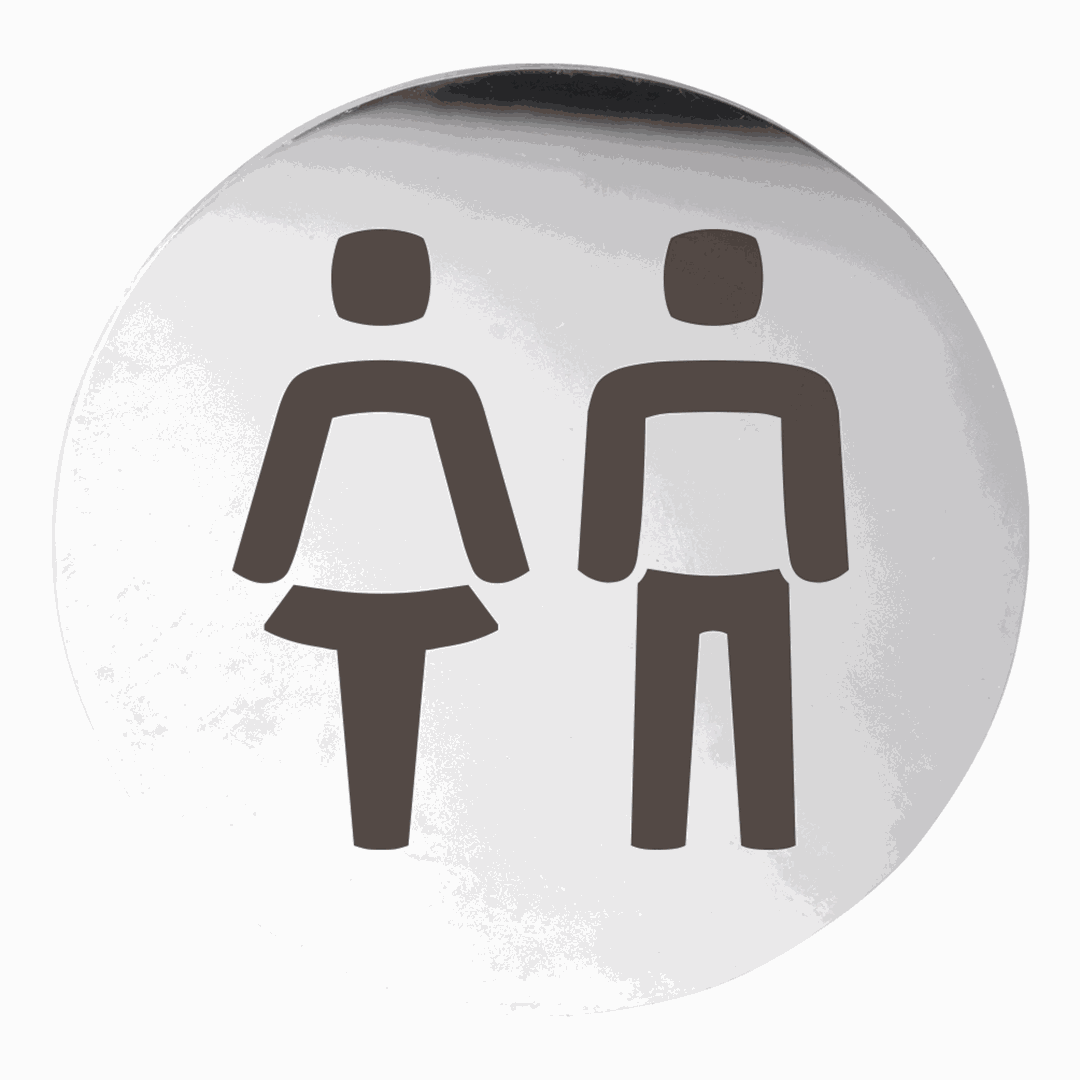 Hotel Pictogram - Women and men, circle