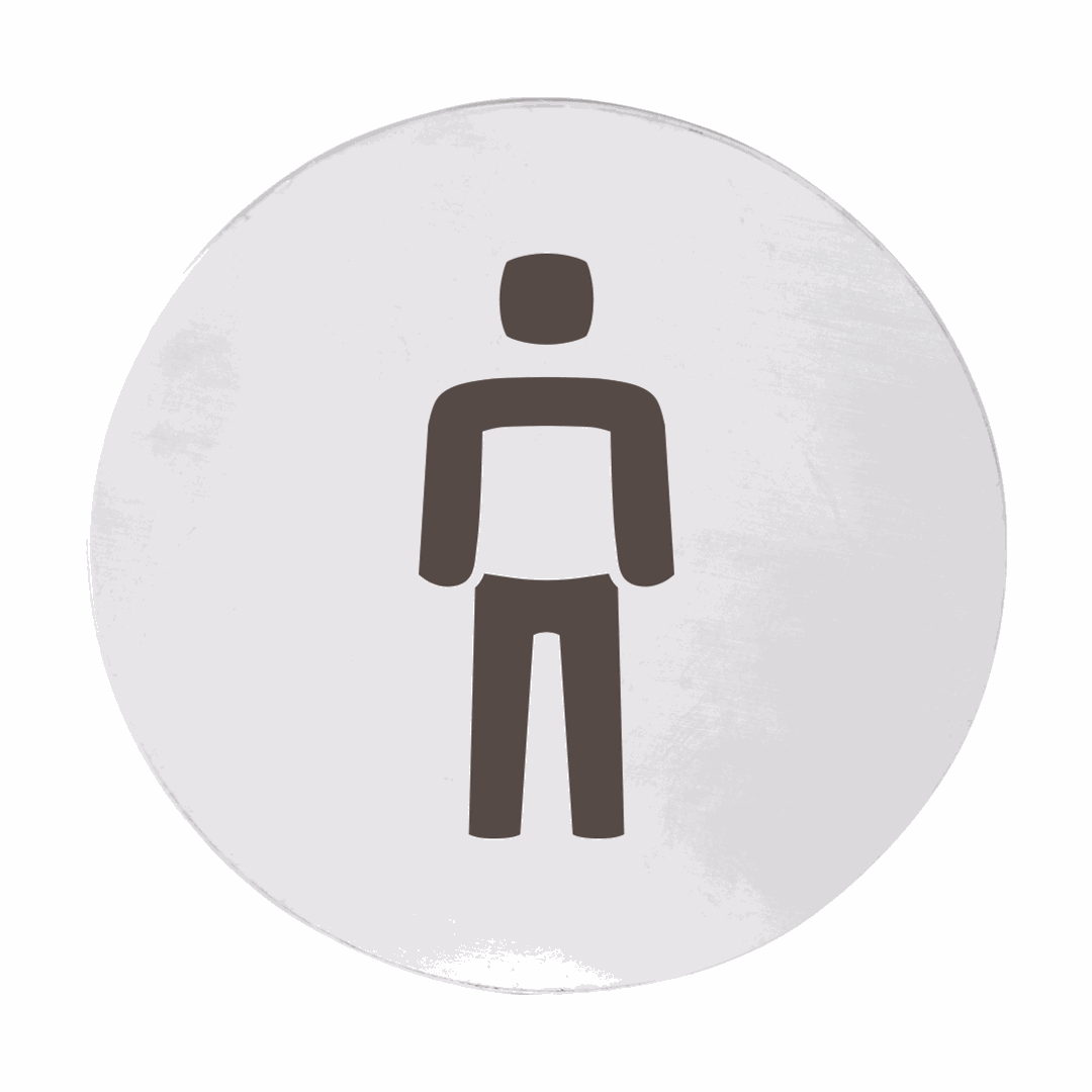 Hotel Pictogram - Men, circle