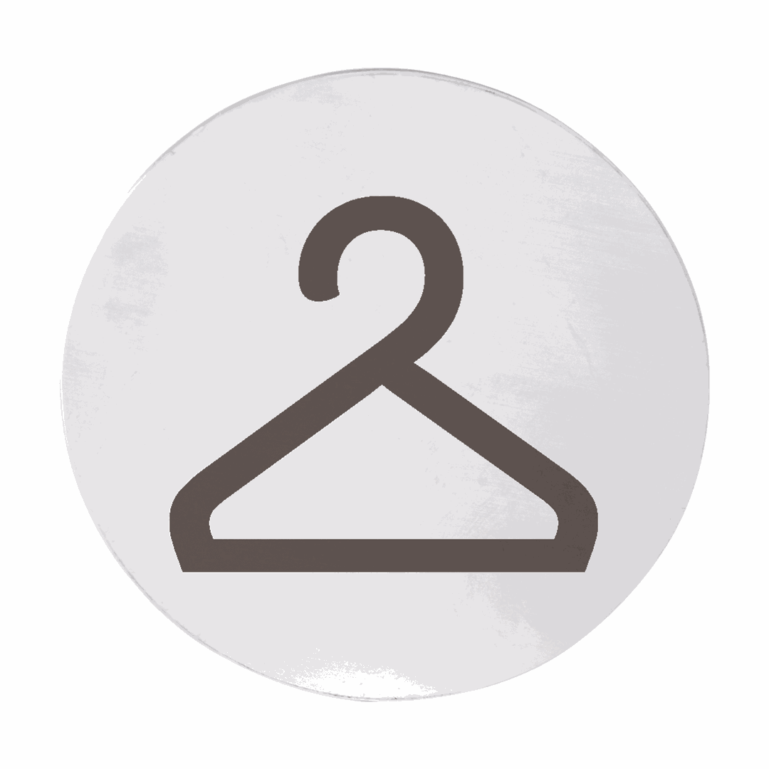 Hotel Pictogram - Changing room, circle