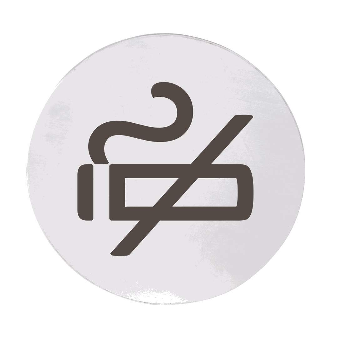 Hotel Pictogram - No smoking, circle