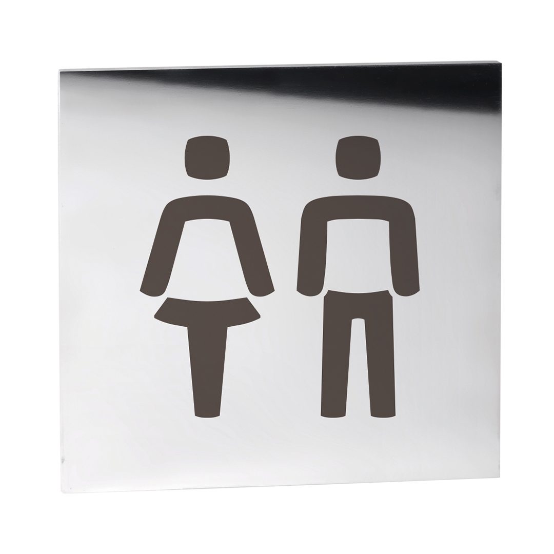Hotel Pictogram - Women and men, square