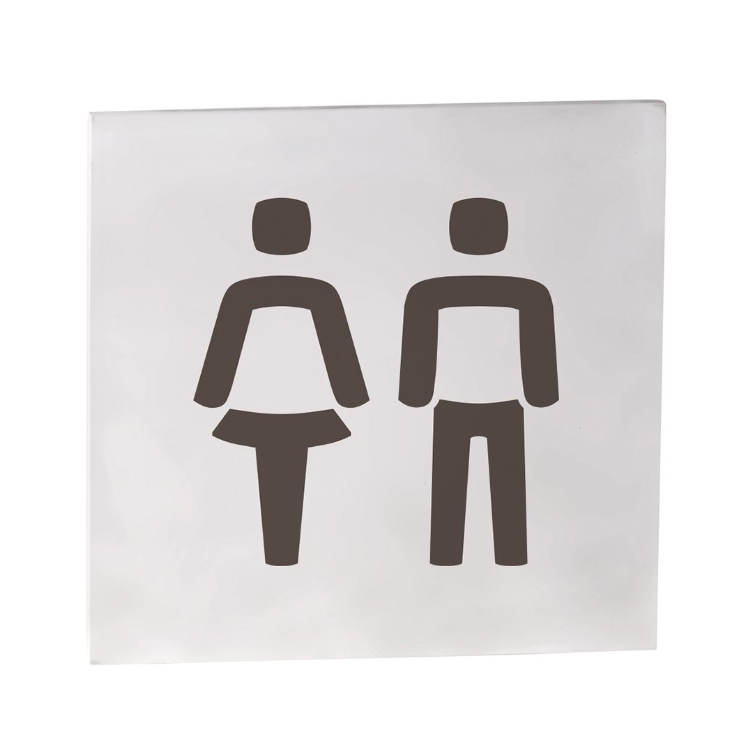 Hotel Pictogram - Men and women, square