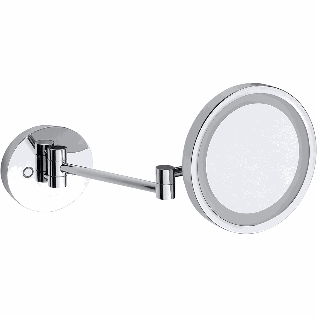 Cosmetic Cosmetic mirror, ø 200 mm, with LED lighting, 7x magnification