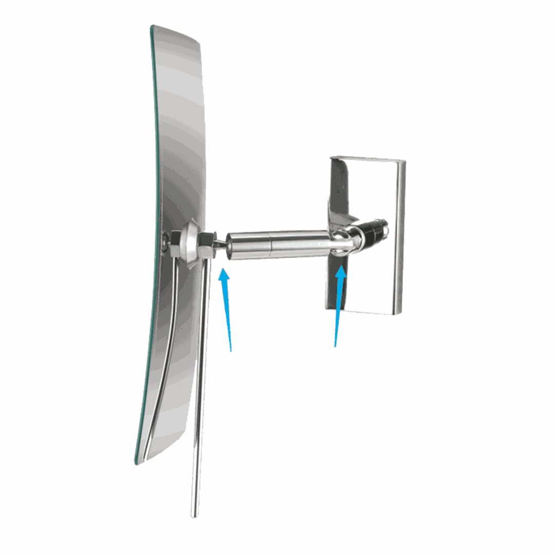 Cosmetic Cosmetic mirror, 245 x 130 mm, with 360° joint