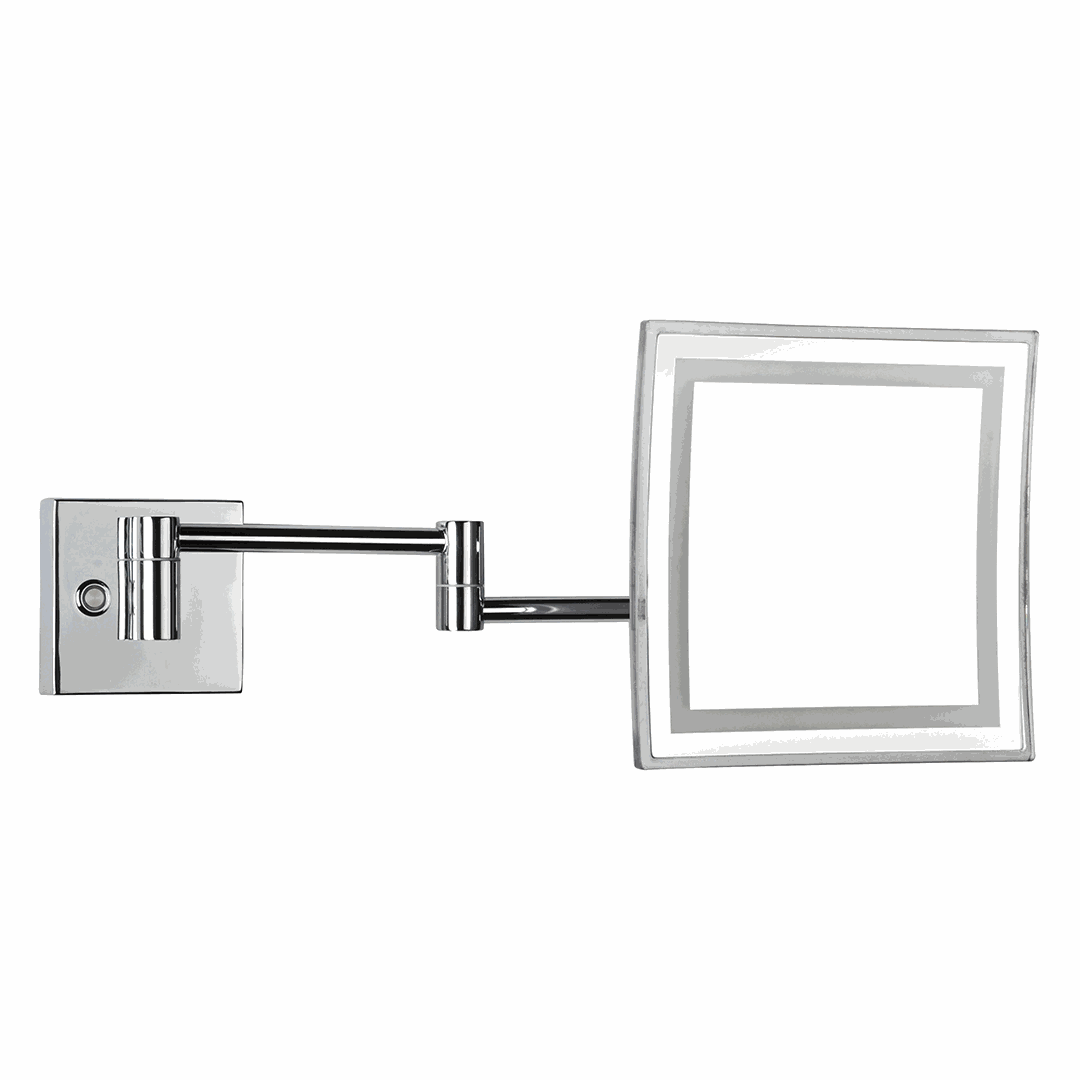 Cosmetic Cosmetic mirror, 225 x 225 mm, with LED lighting