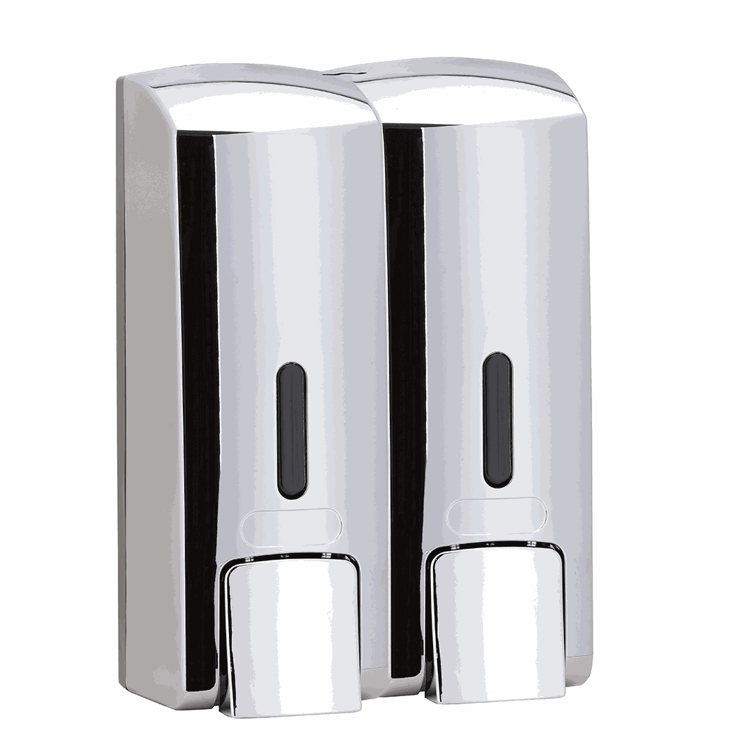 Hotel Double soap dispenser, 2 x 300 ml, plastic