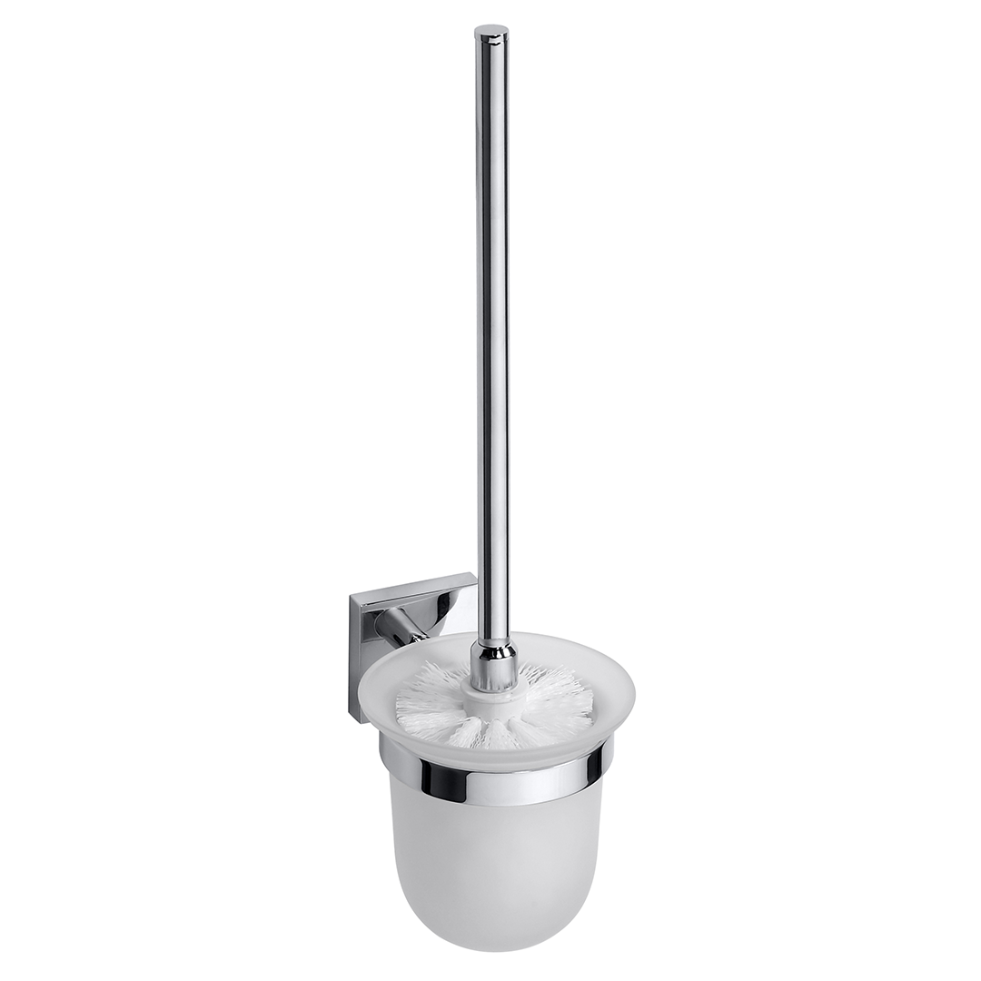Beta Wall mounted toilet brush holder, glass