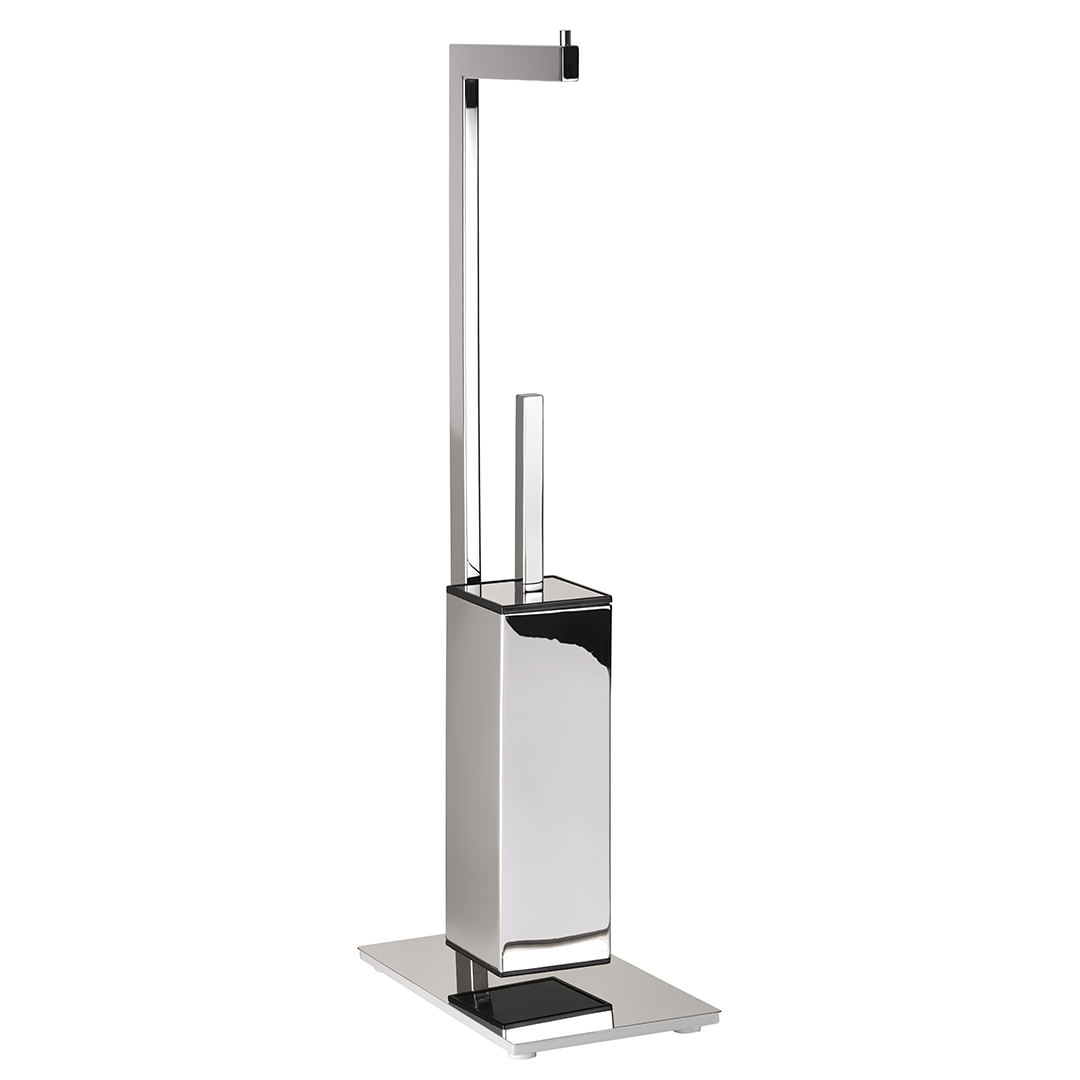 Beta Stand, with toilet paper holder, with toilet brush