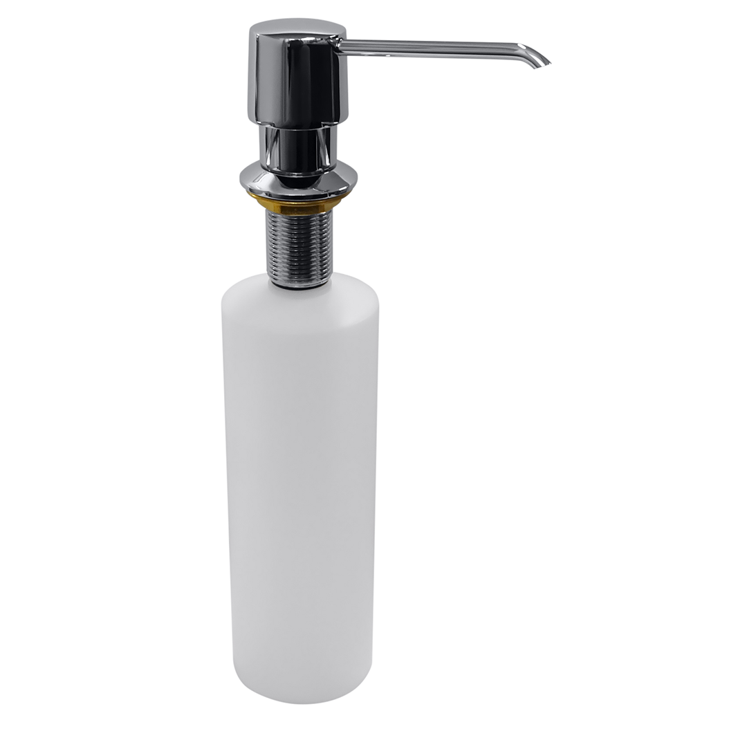 Hotel Integrated soap dispenser, 470 ml, brass/plastic