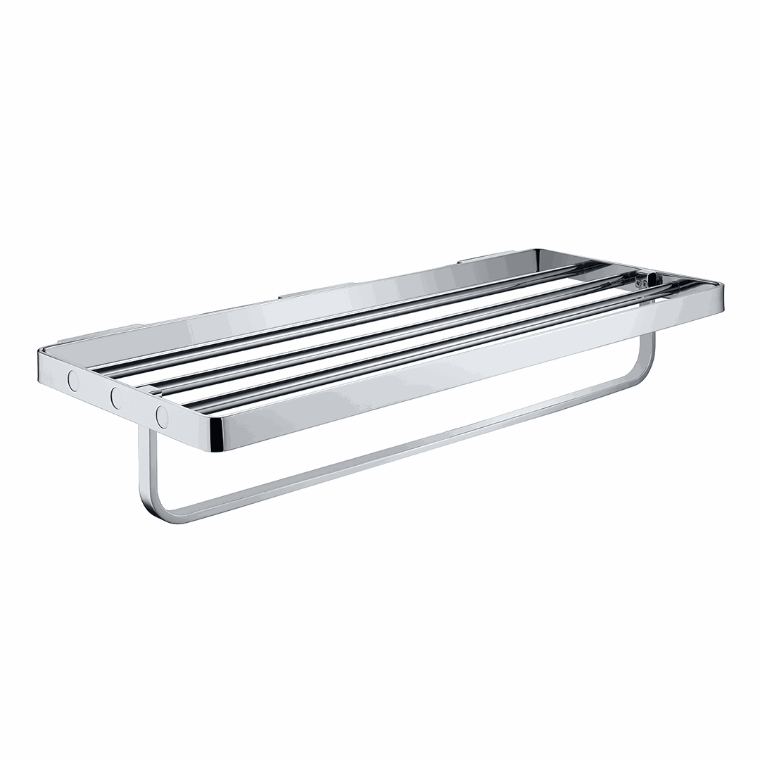 Solo Towel holder, 600 mm, with rail