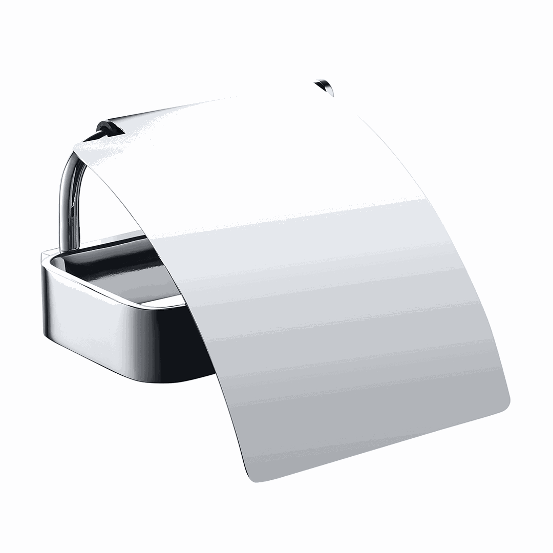 Solo Toilet paper holder, with cover