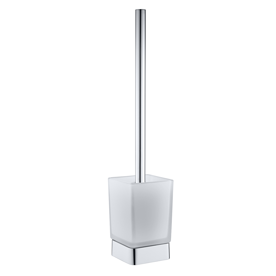 Solo Wall mounted toilet brush holder, glass